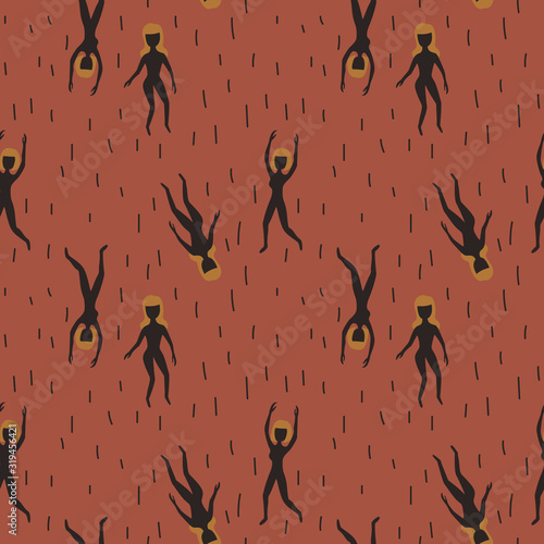 the art of minimalism in a female portrait. One line, cubism, vector graphics