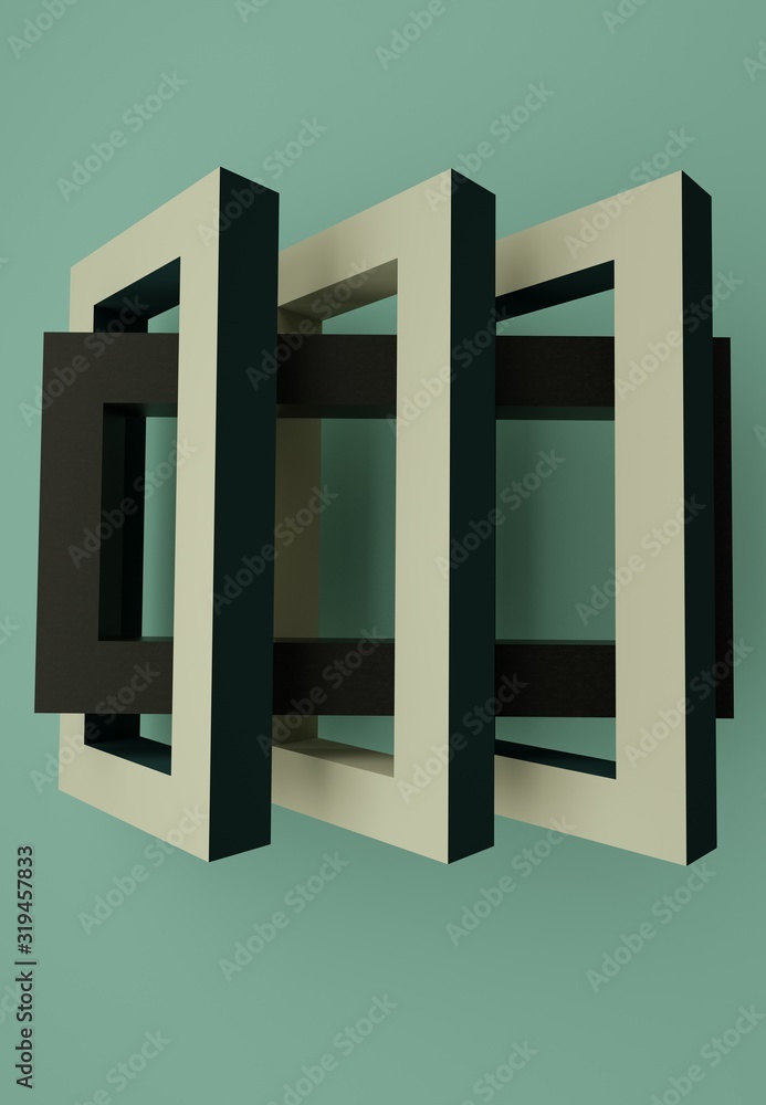 art industrial frames construct 3d render illustration art industrial frames construct 3d render illustration