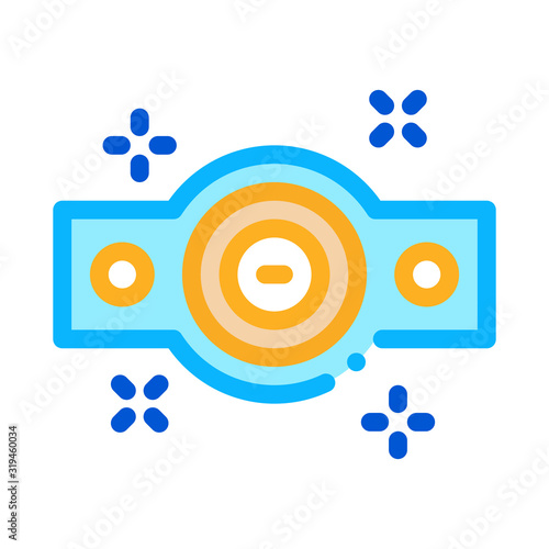 Championship Belt Icon Vector. Outline Championship Belt Sign. Isolated Contour Symbol Illustration