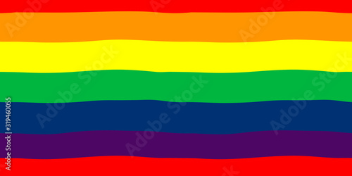 LGBT seamless pattern. Rainbow flag. Lesbian, gay, bisexual, and transgender. Vector illustration