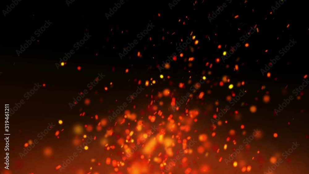 Orange Smoke in black background, hot smoke, extremely hot explosion Orange Smoke in black background, hot smoke, extremely hot explosion