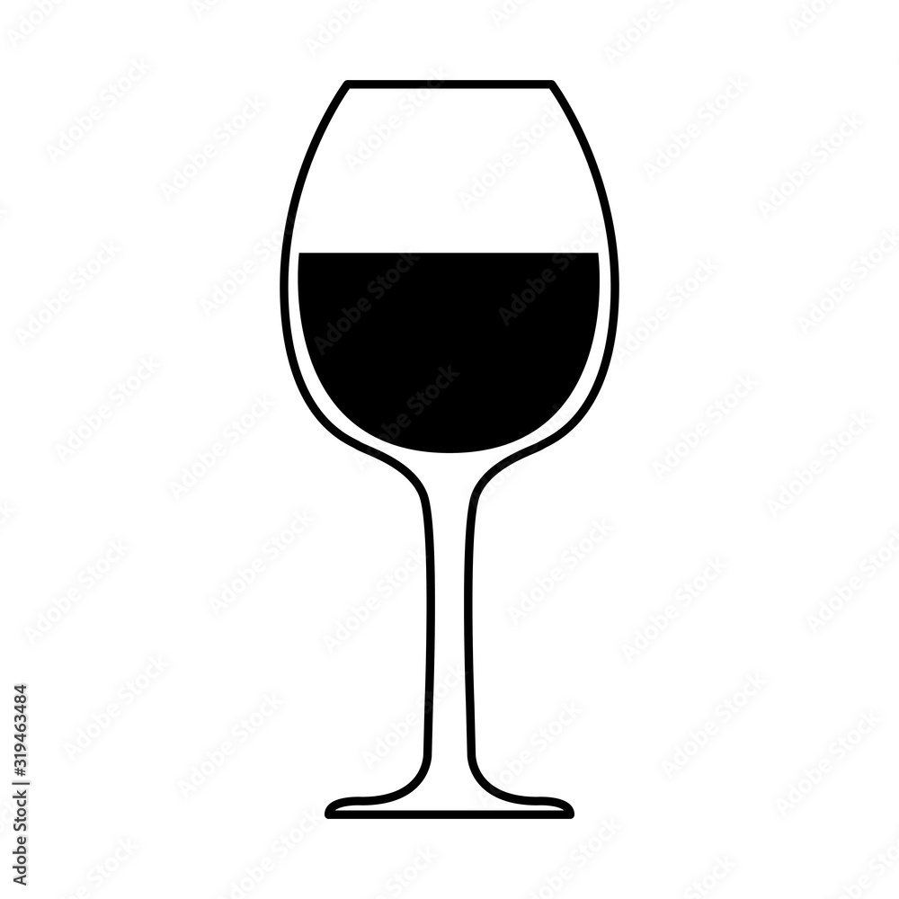 wine glass on white background wine glass on white background