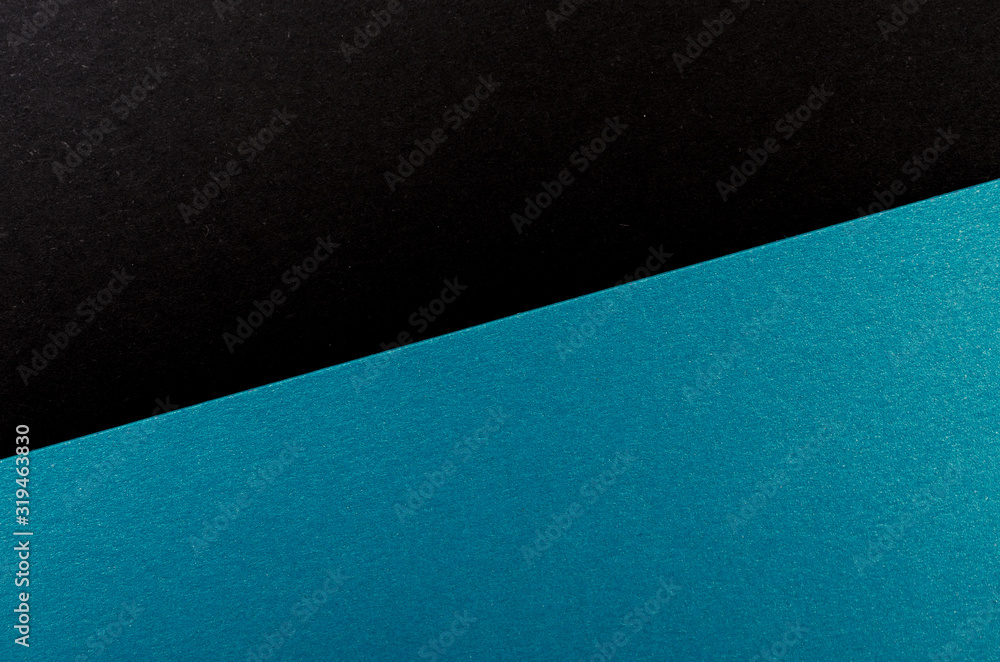Blue and black paper texture background. Place for text. Two tones. Background for presentation.