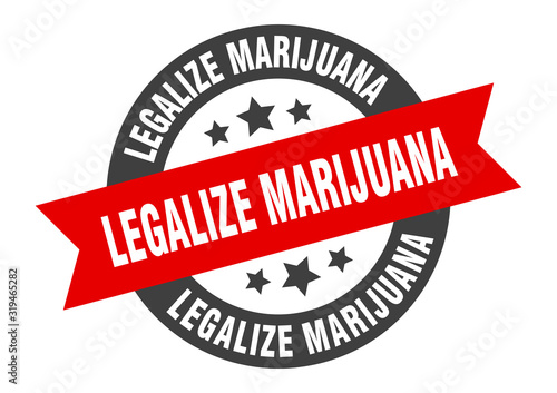 legalize marijuana sign. legalize marijuana round ribbon sticker. legalize marijuana tag