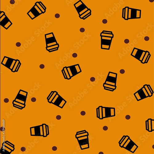 pattern coffee box - vector illustration