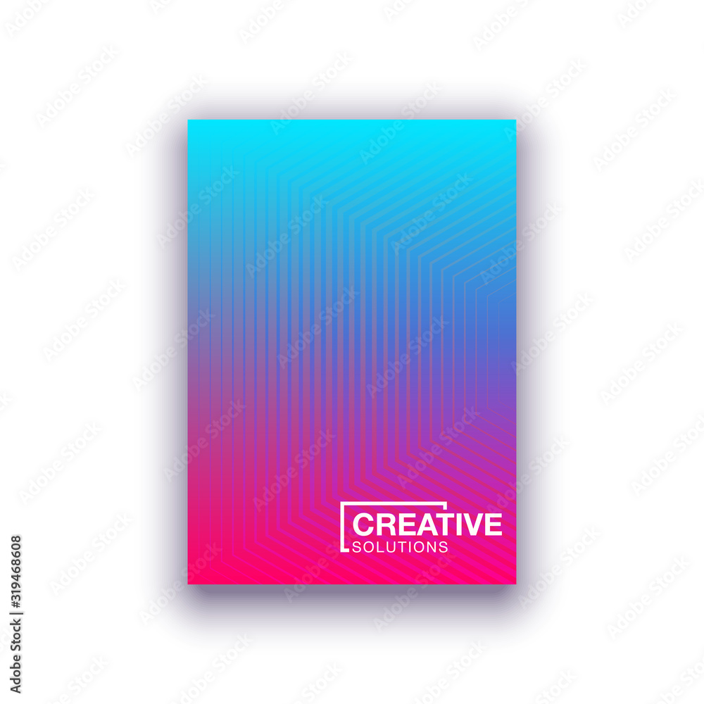 Halftone cover page layouts vector design geometric background. Party posters set halftone gradient texture. Music flyer frame templates. Social media duotone gradient background set Retro cover pages