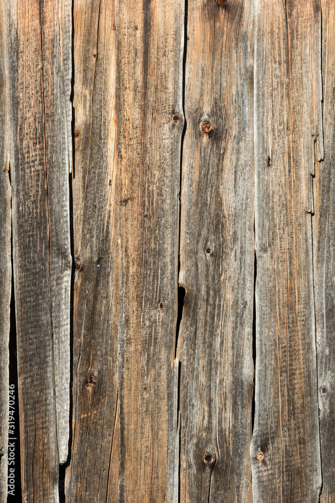 Wand aus Holzbrettern Wand aus Holzbrettern