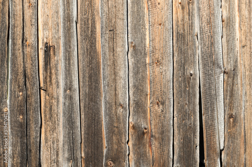 Wand aus Holzbrettern