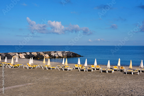 beach of Amantea Calabria Italy photo