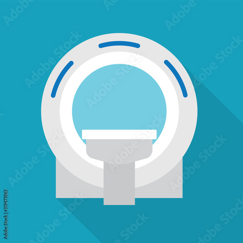 MRI magnetic resonanse imaging- vector illustration