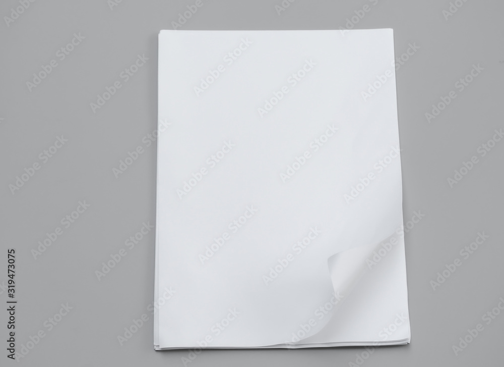 Poster mock-ups paper, white paper isolated on gray background, Blank portrait A4 brochure magazine, can use banners products business cards to showcase your. Poster mock-ups paper, white paper isolated on gray background, Blank portrait A4 brochure magazine, can use banners products business cards to showcase your.
