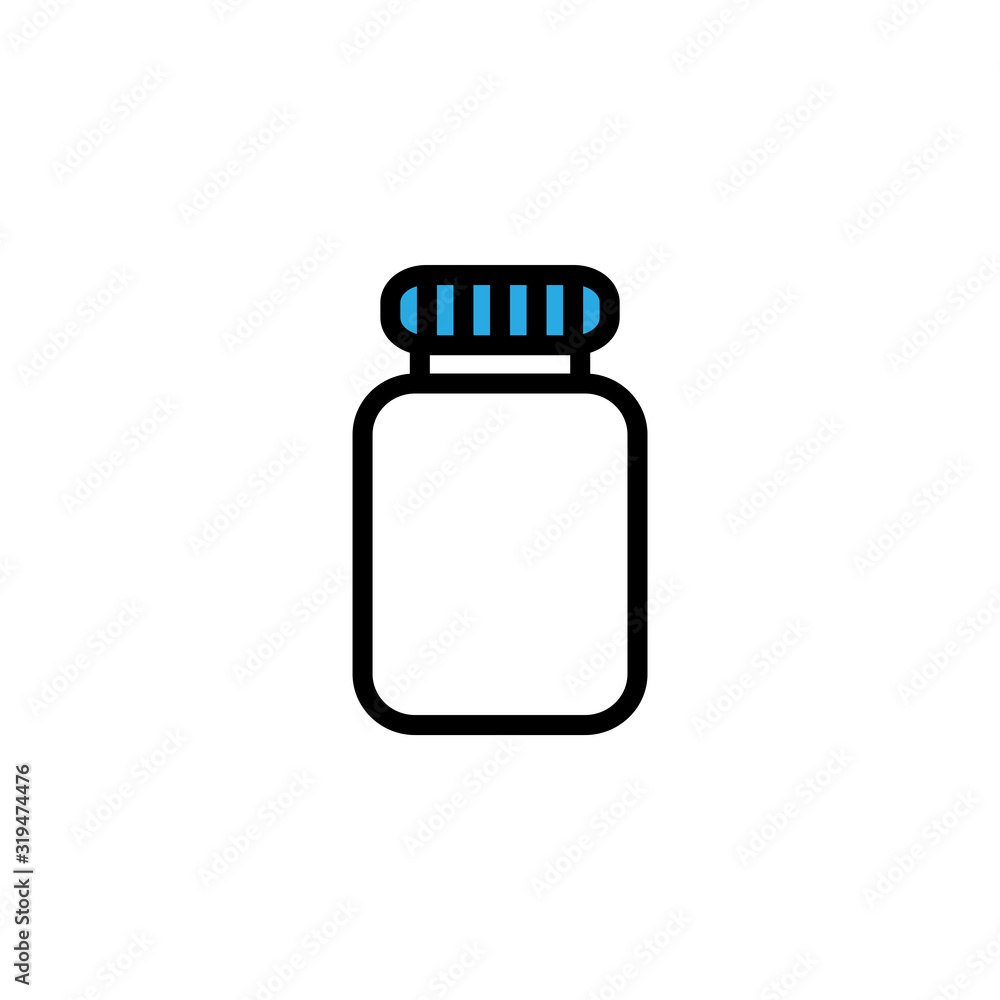 vector, illustration medicine jar icon vector, illustration medicine jar icon