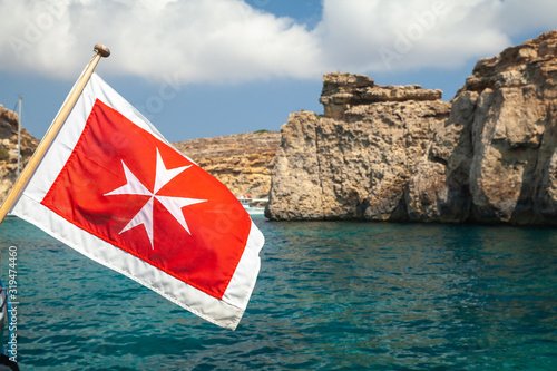 Foto The merchant flag of Malta