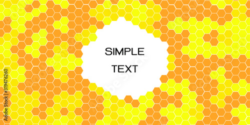 honey bees Hexagon Vector Background EPS 10