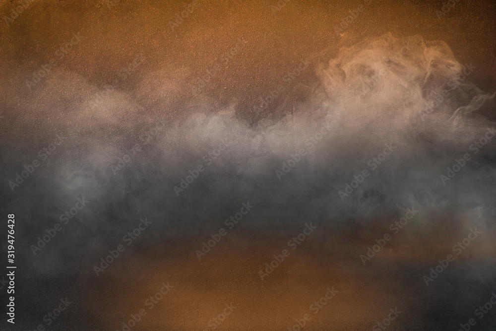 The atmosphere is fog and smoke. The background is a concrete texture. Suitable for creating background images.