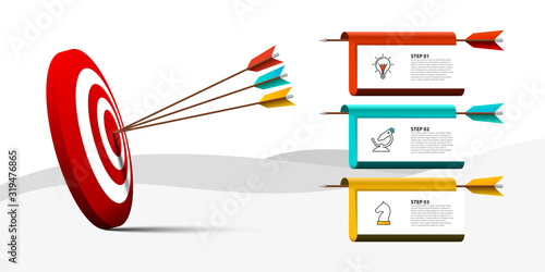 Infographic design template. Creative concept with 3 steps