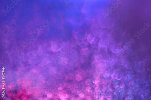 Abstract photo of blue and magenta colors with blur bokeh