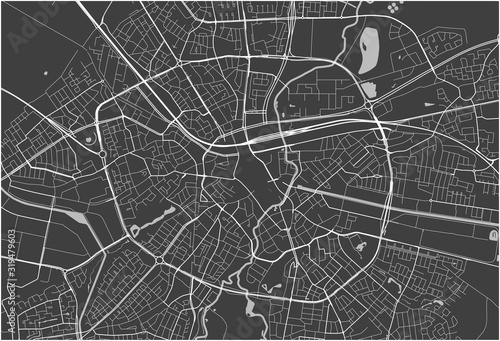 map of the city of Eindhoven, Netherlands