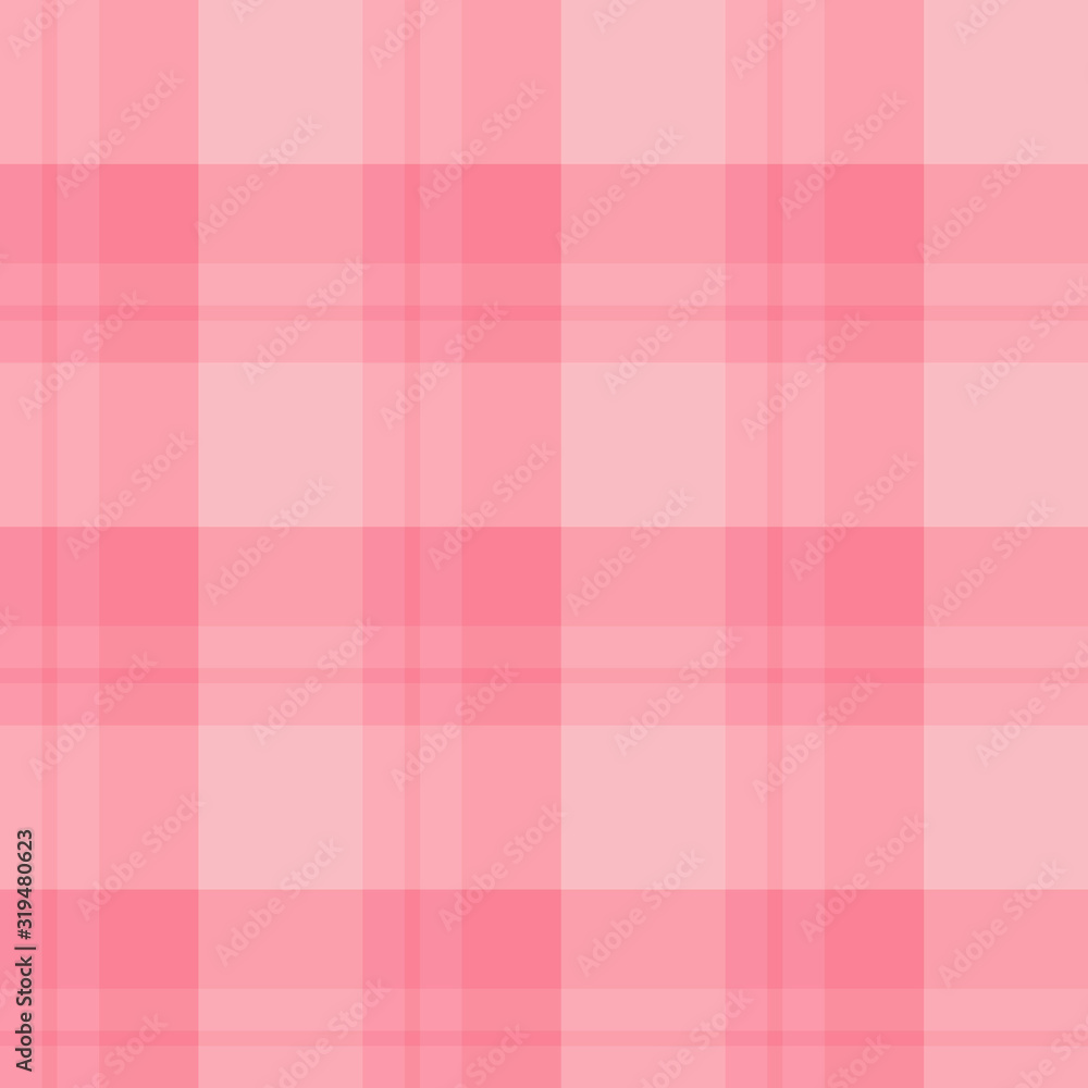 Seamless pattern in pretty light and dark pink colors for plaid, fabric, textile, clothes, tablecloth and other things. Vector image.