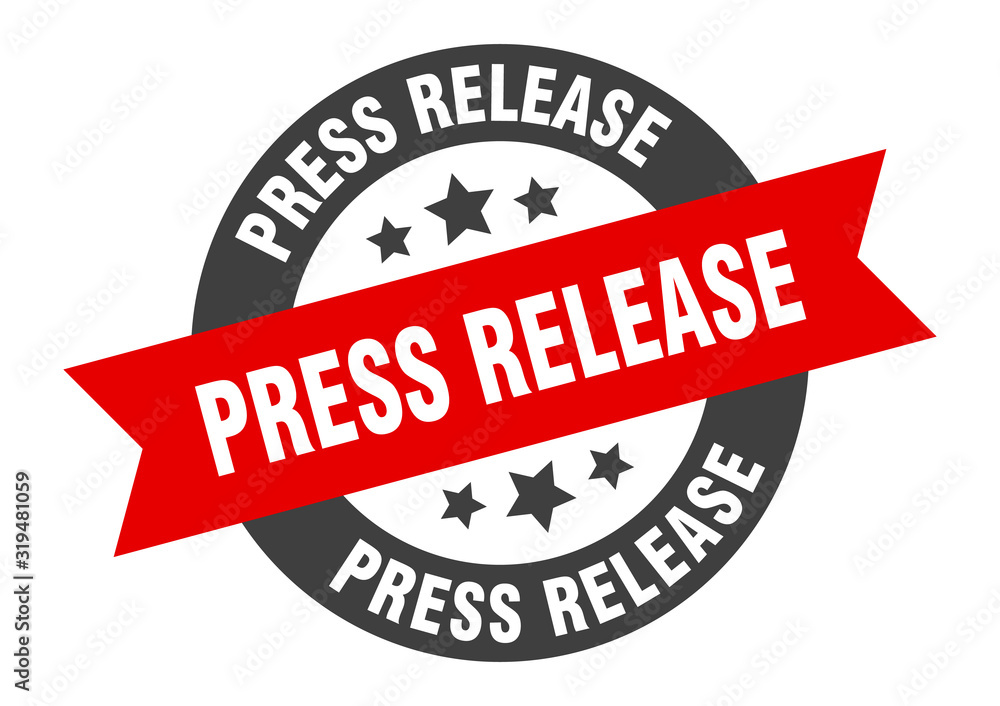 Fototapeta premium press release sign. press release round ribbon sticker. press release tag