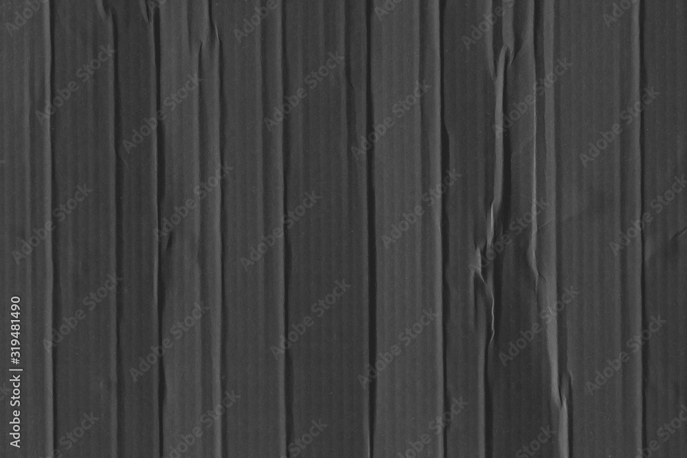 Black vintage rough sheet of carton. Recycled environmentally friendly ...