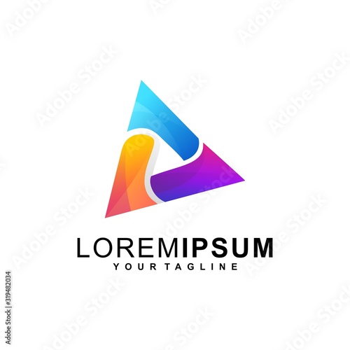 awesome arrow logo design template vector