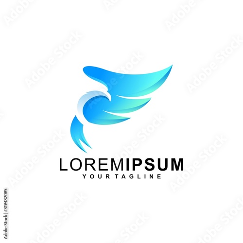 eagle logo design vector premium