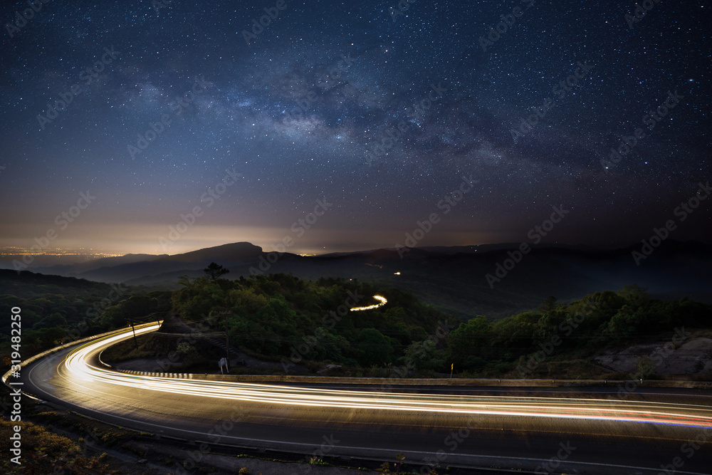Fototapeta premium Doi Inthanon National Park viewpoint, Chiang Mai, Thailand.