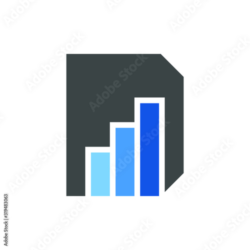 Business corporate letter D logo vector illustration