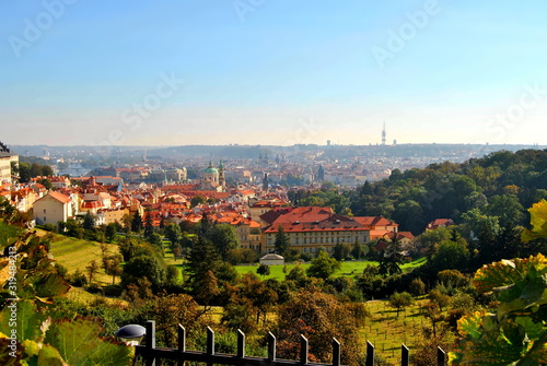 View over Prague in autumn