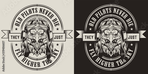Vintage military animal logotype