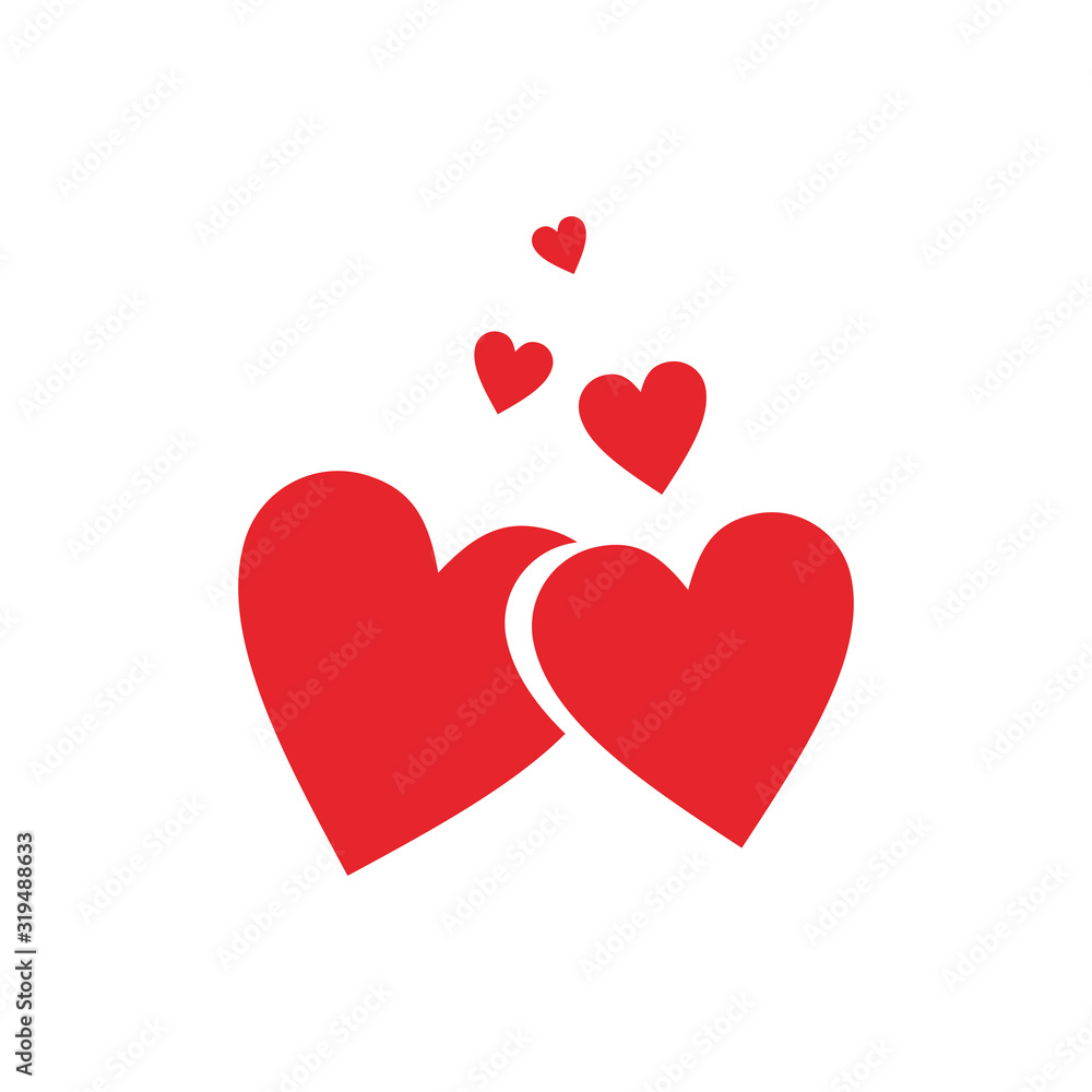 Love icon or valentines day sign