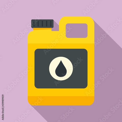 Vehicle motor oil icon. Flat illustration of vehicle motor oil vector icon for web design