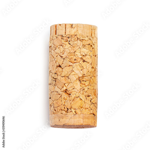 Obraz na plátně Wine bottle cork Isolated on white background