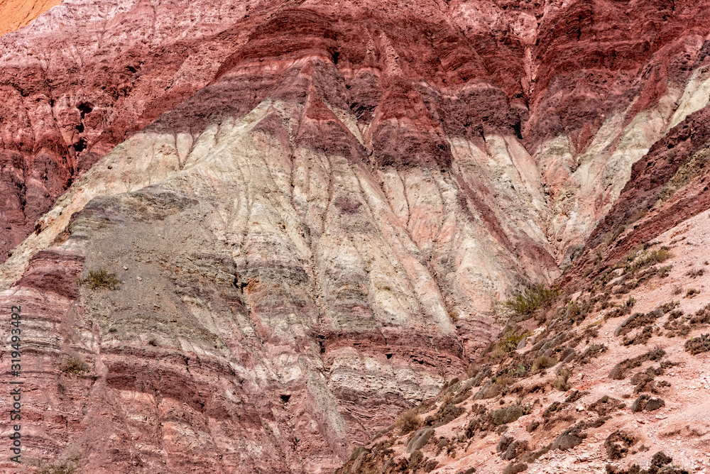 Fototapeta premium Colorful hillside in Purmamarca, Argentina
