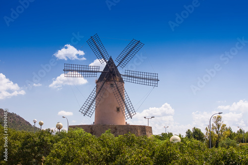 Old windmill near Santa Ponsa,Mallorca, Majorca, Spain, Europe