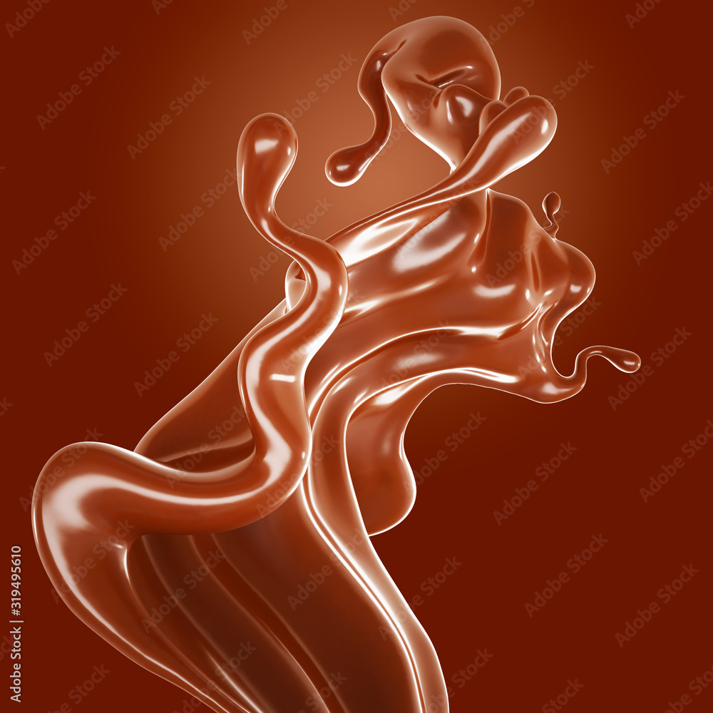 Splash fluid. 3d illustration, 3d rendering. Splash fluid. 3d illustration, 3d rendering.