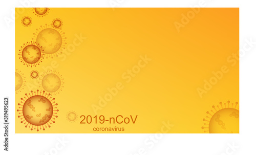 Coronavirus Covid-19 new wave  outbreak and coronaviruses influenza on yellow background. Vector concept for pandemic medical health risk statistic, daily rate expansion, epidemiology situation.