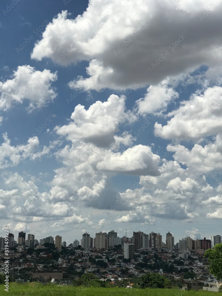 Fototapeta premium blue sky and clouds