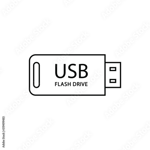 Vector USB Flash Drive icon...