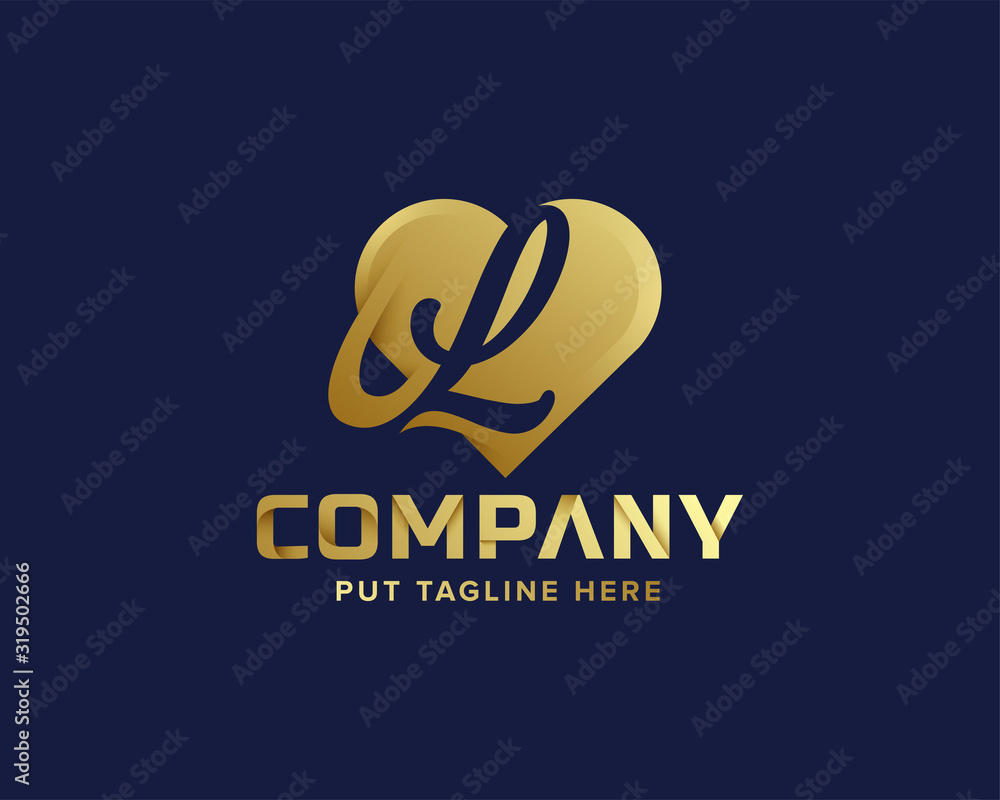 letter L initial logo template for company letter L initial logo template for company