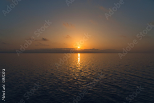 sunrise over the greek sea