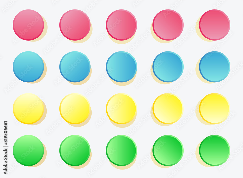 Fun twister game pattern colored circles on white Fun twister game pattern colored circles on white
