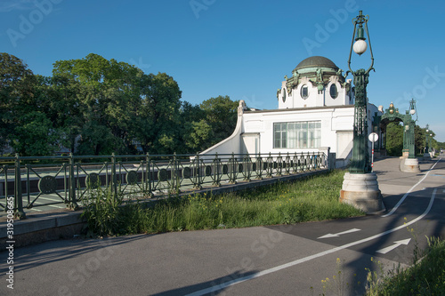 Canvas Print Vienna, Austria - June 3, 2019; Hofpavillon Hietzing with Jugendstil architectur