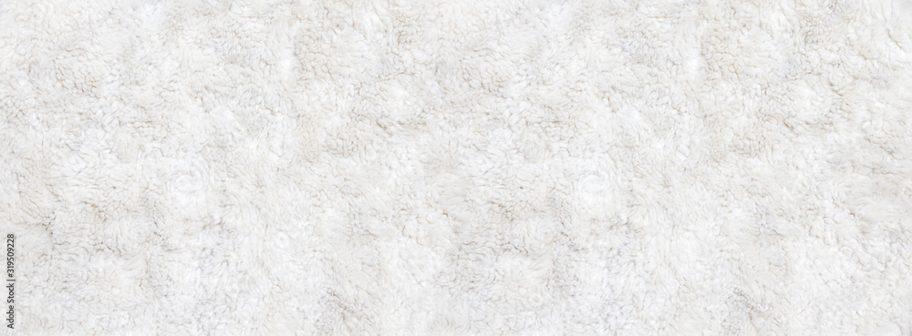 White fur background close up view. Banner White fur background close up view. Banner