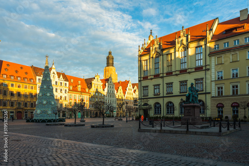 View of the architecture of the city of Wrocław, the historic capital of Lower Silesia