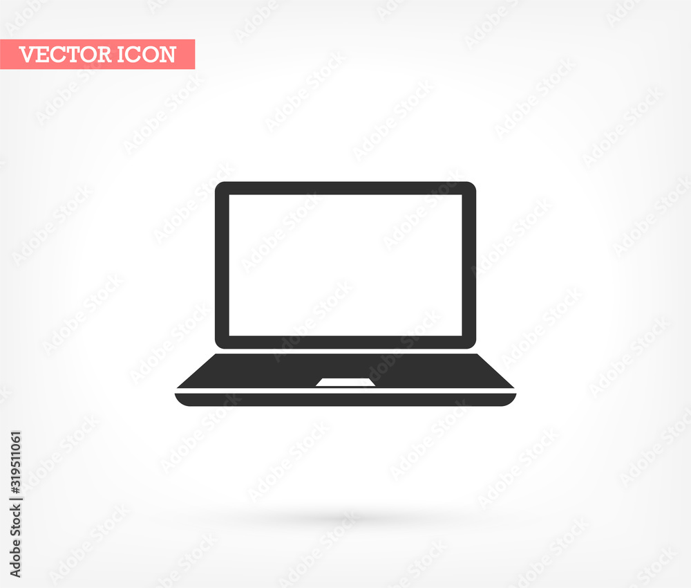 Laptop vector icon , lorem ipsum Flat design Laptop vector icon , lorem ipsum Flat design