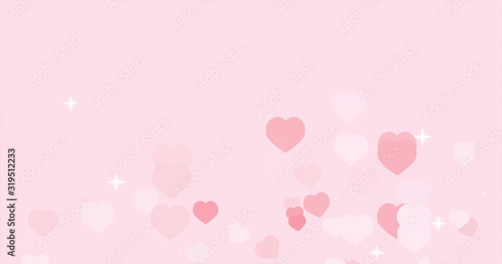 Valentine's day Pink hearts isolated on pink background move up. Animation 4k video Valentine's day Pink hearts isolated on pink background move up. Animation 4k video