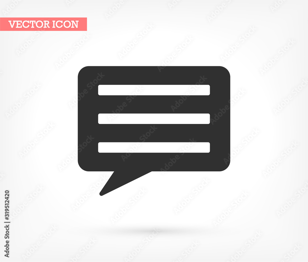 Chat sms vector icon , lorem ipsum Flat design Chat sms vector icon , lorem ipsum Flat design