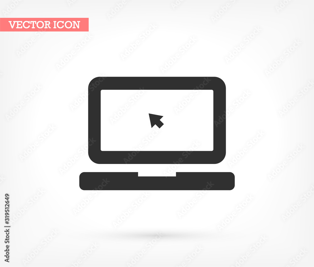 Laptop vector icon , lorem ipsum Flat design Laptop vector icon , lorem ipsum Flat design